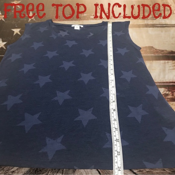 2pc. Set YMI Stars & Stripes Cut-Off American Flag Low Rise Shorts & Tee Shirt - Picture 14 of 14